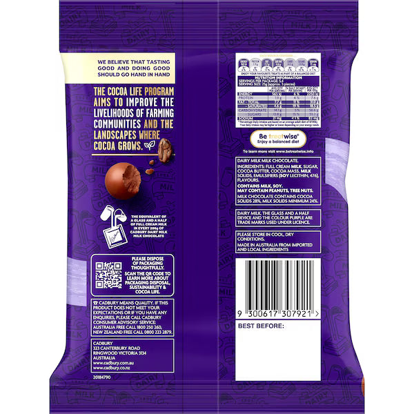 Cadbury Dairy Milk Chocolate Balls 135g (Exclusive)