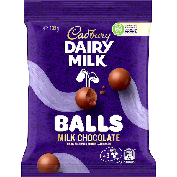 Cadbury Dairy Milk Chocolate Balls 135g (Exclusive)