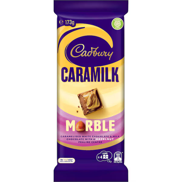Cadbury Caramilk Marble Chocolate Block 173g