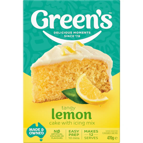 Green's Cake Mix Traditional Lemon 470g (Exclusive)