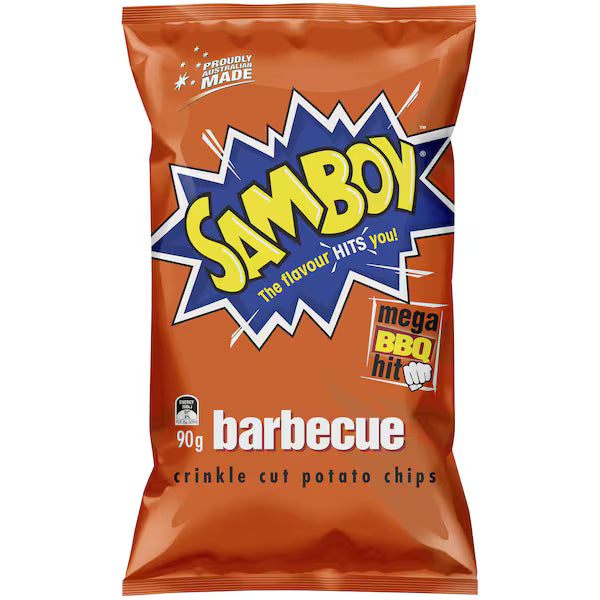 SAMBOY Barbecue Crinkle Cut Potato Chips 90g
