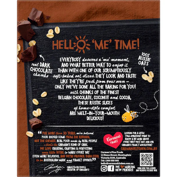 Carman's Oat Slices Belgian Choc Brownies 5 pack (Exclusive)
