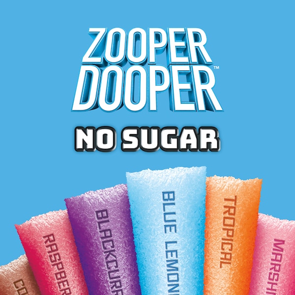 Zooper Dooper No Sugar 24 pack 1.68L