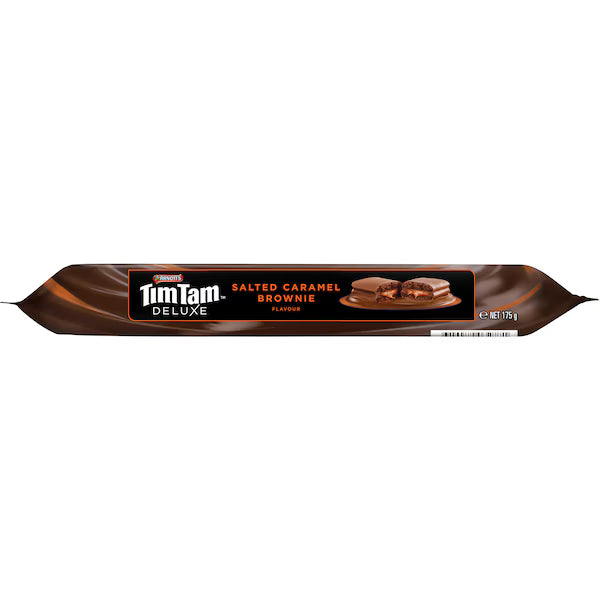 Arnott's Tim Tam DELUXE Salted Caramel Brownie Chocolate Biscuits 175g (Exclusive)
