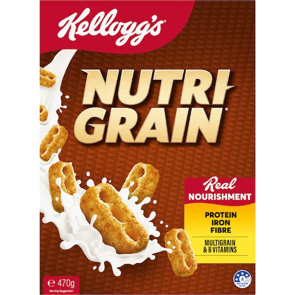 Kellogg's Nutri Grain Protein Breakfast Cereal 470g