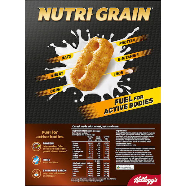 Kellogg's Nutri Grain Protein Breakfast Cereal 470g