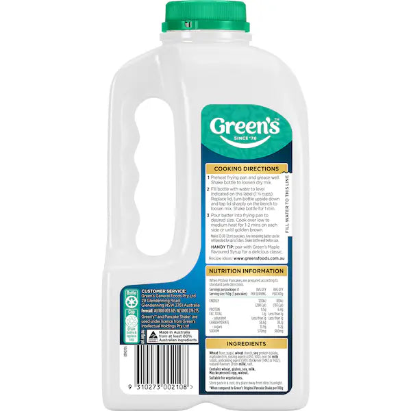 Green's Pancake shake Protein Mix 325g