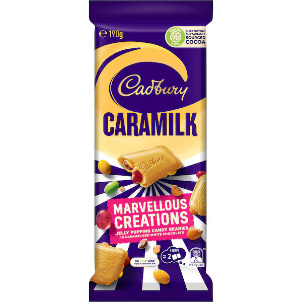 Cadbury Caramilk Marvellous Creations Chocolate Block 190g