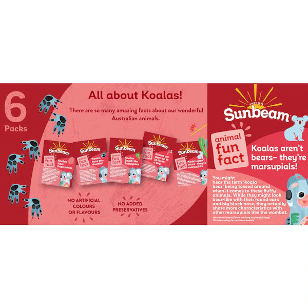 Sunbeam Strawberry Yoghurt Coated Sultanas 30g x 6 pack- 180g (Exclusive)