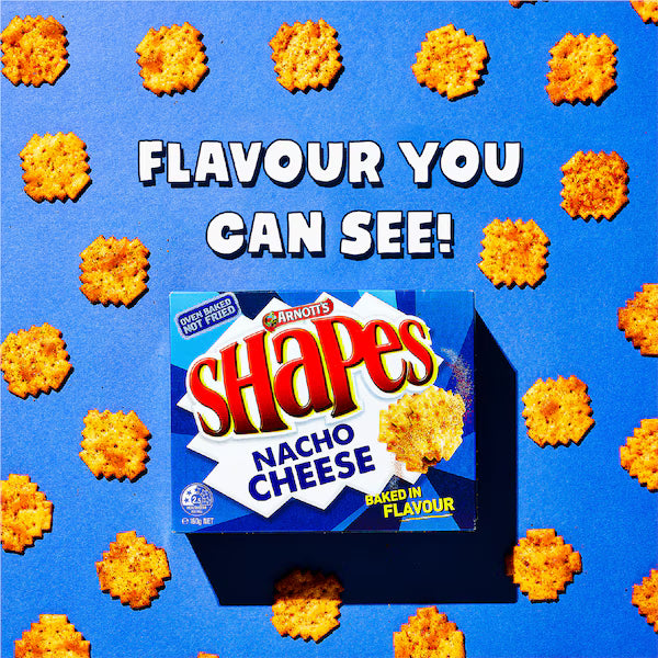 Arnott's Shapes Nacho Cheese Crackers 160g