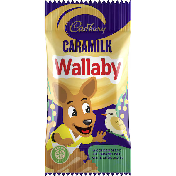 Cadbury Caramilk Wallaby Milk Chocolate Share Pack 12 Pieces 144g