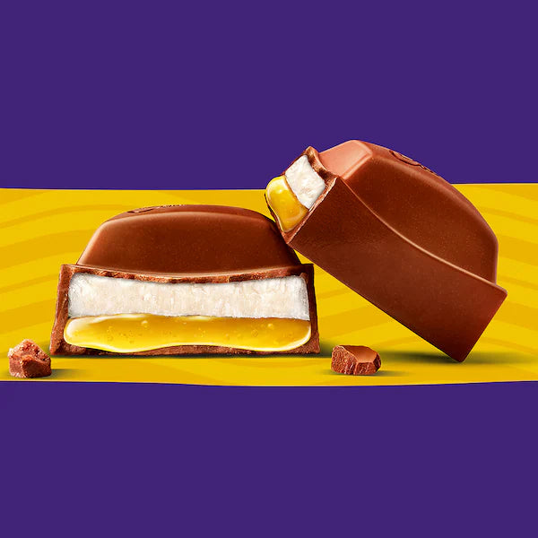 Cadbury Dairy Milk Slices Vanilla Passionfruit Chocolate Block 180g