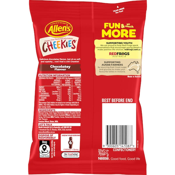 Allen's Cheekies Lollies (chicos) 190g (EXCLUSIVE)