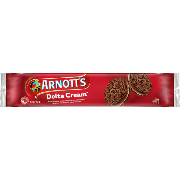 Arnott's Delta Creams 250g (EXCLUSIVE)