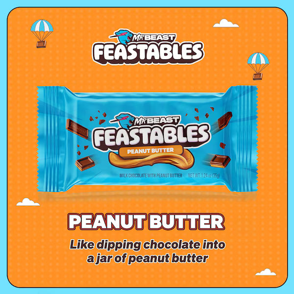 Mr Beast Feastables Peanut Butter Chocolate 35g
