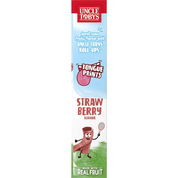 Uncle Tobys Roll Ups Strawberry Fun Prints 6 pack 94G (Exclusive)