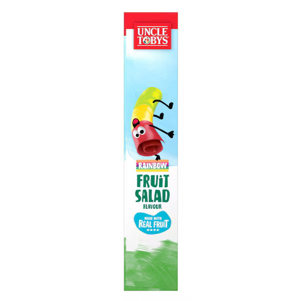 Uncle Tobys Roll-Ups Rainbow Fruit Salad 6 pack 94g (Exclusive)