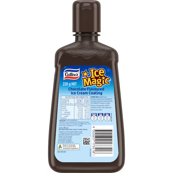 Cottee's Ice Magic Chocolate 220g (EXCLUSIVE)