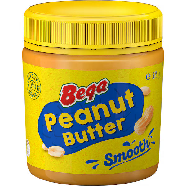 Bega Peanut Butter Smooth 375g (EXCLUSIVE)