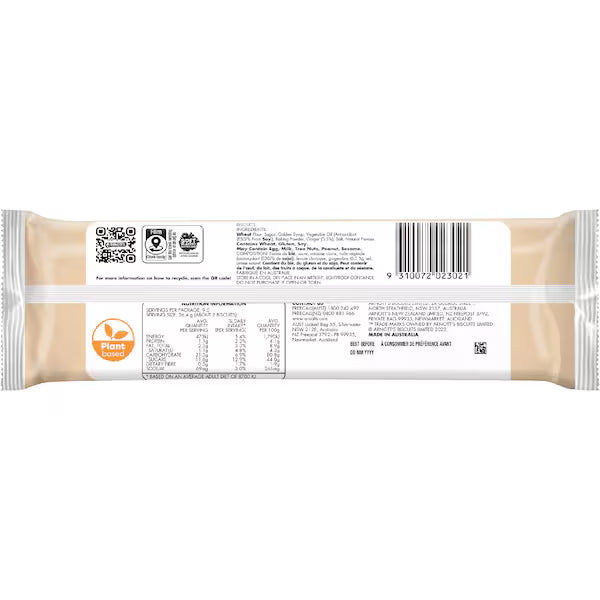 Arnott's Ginger Nut 250g