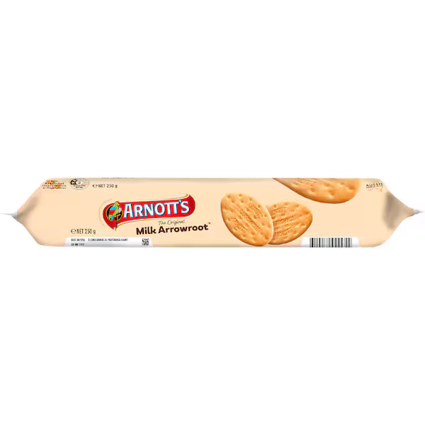 Arnott's Milk Arrowroot Plain Biscuits 250g