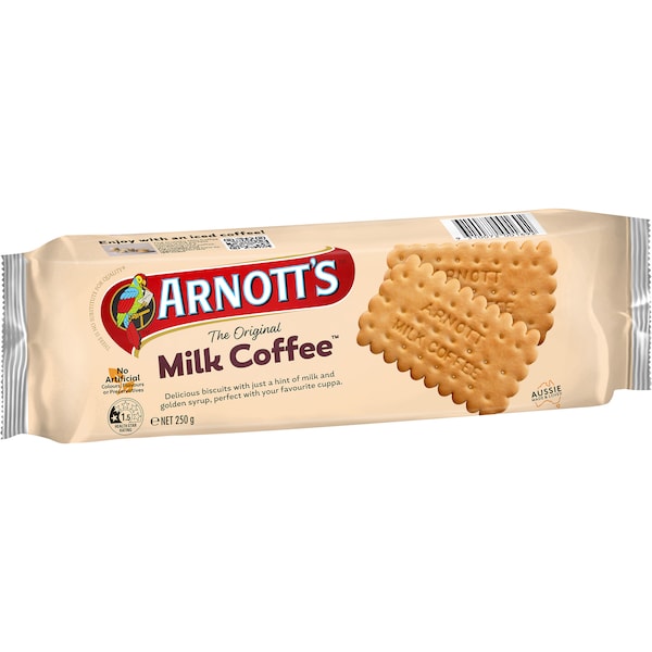 Arnott's Milk Coffee Plain Biscuits Biscuits 250g