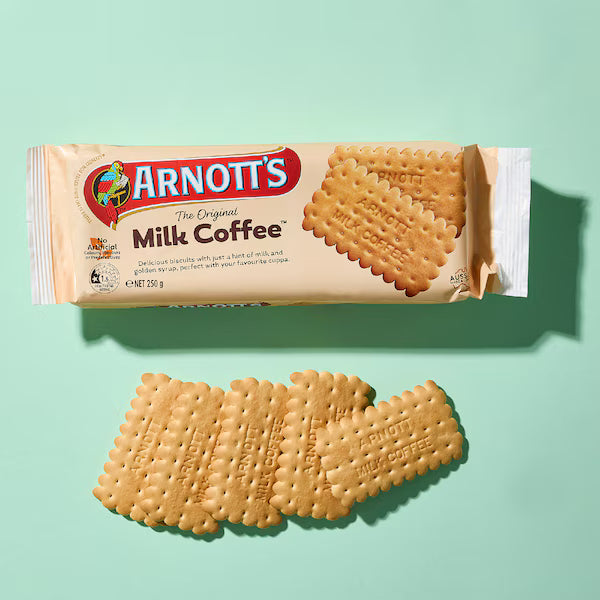 Arnott's Milk Coffee Plain Biscuits Biscuits 250g