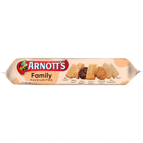 Arnott's Family Favourites Assorted Biscuits 500g (EXCLUSIVE)