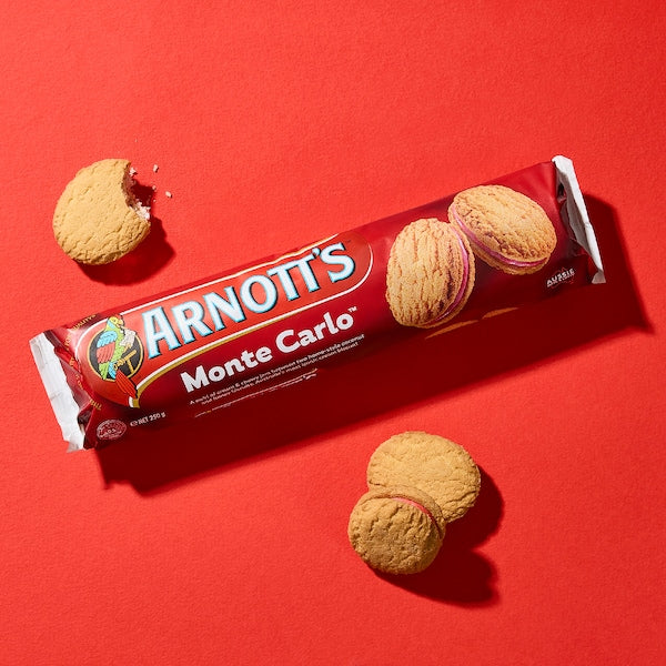 Arnott's Monte Carlo Cream Biscuits 250g(Exclusive)