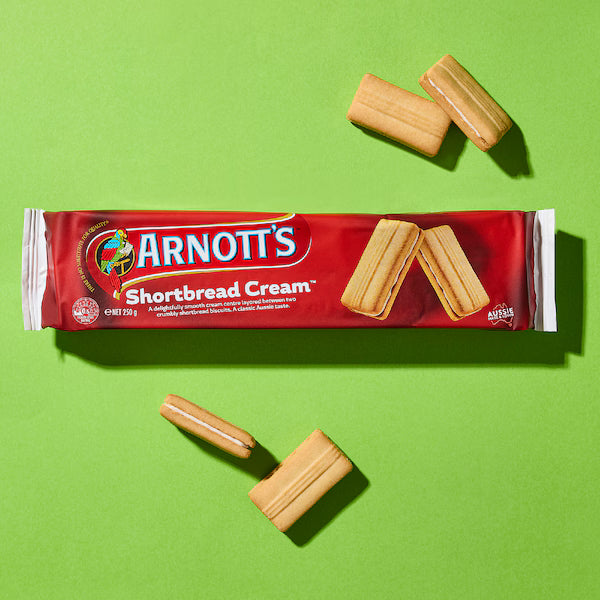 Arnott's Shortbread Cream Biscuits 250g