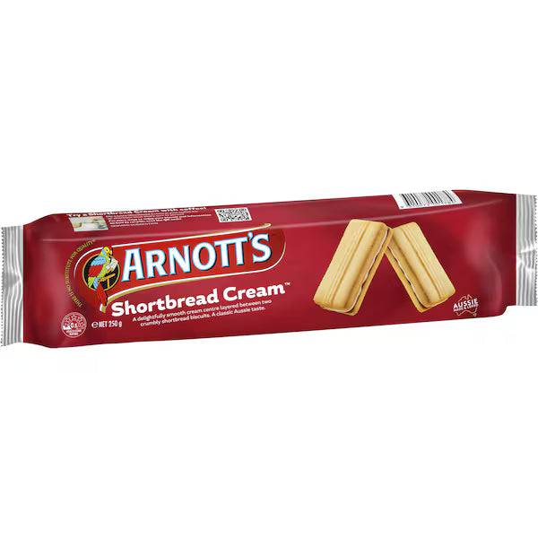 Arnott's Shortbread Cream Biscuits 250g