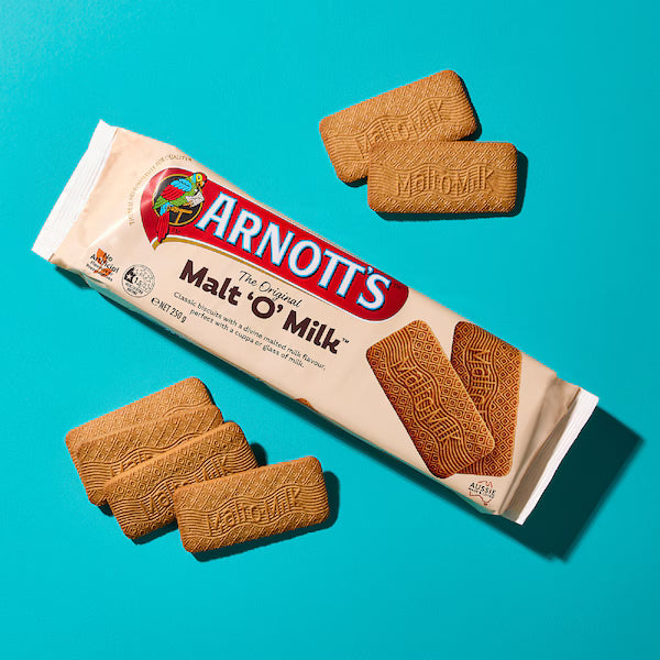 Arnott's Malt-O-Milk Plain Biscuits Biscuits 250g