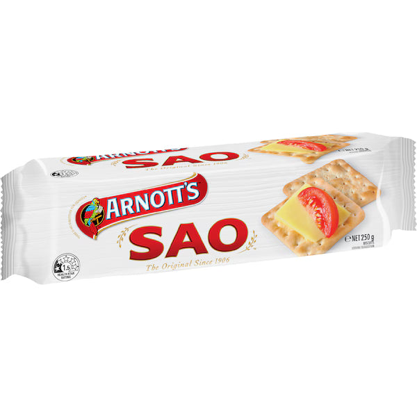 Arnott's Sao Crackers 250g (EXCLUSIVE)