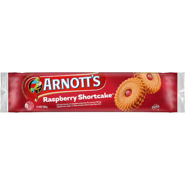 Arnott's Raspberry Shortcake Biscuits 250g(Exclusive)