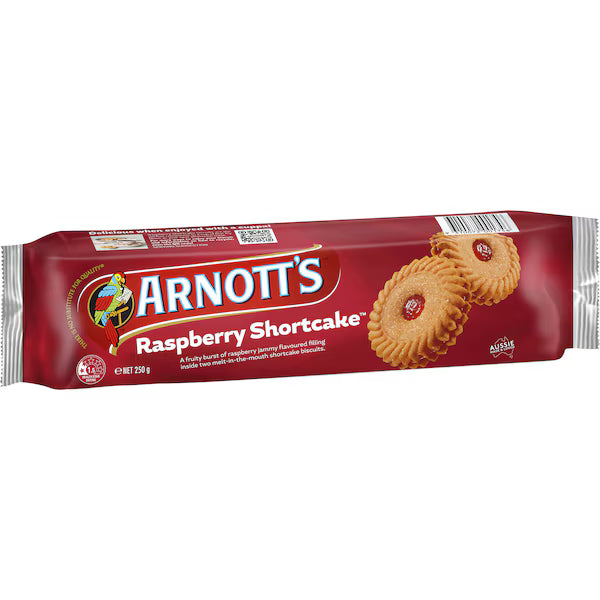 Arnott's Raspberry Shortcake Biscuits 250g(Exclusive)