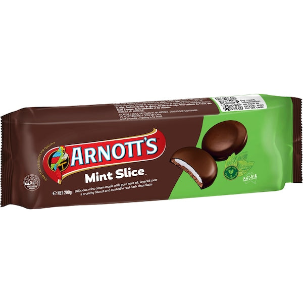 Arnott's Mint Slice Chocolate Biscuit 200g (EXCLUSIVE)