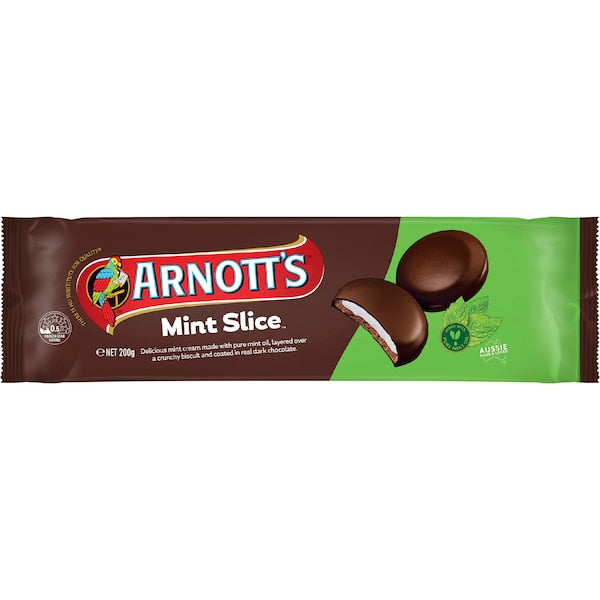 Arnott's Mint Slice Chocolate Biscuit 200g (EXCLUSIVE)