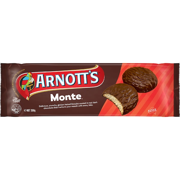 Arnott's Monte Chocolate Biscuits 200g(Exclusive)