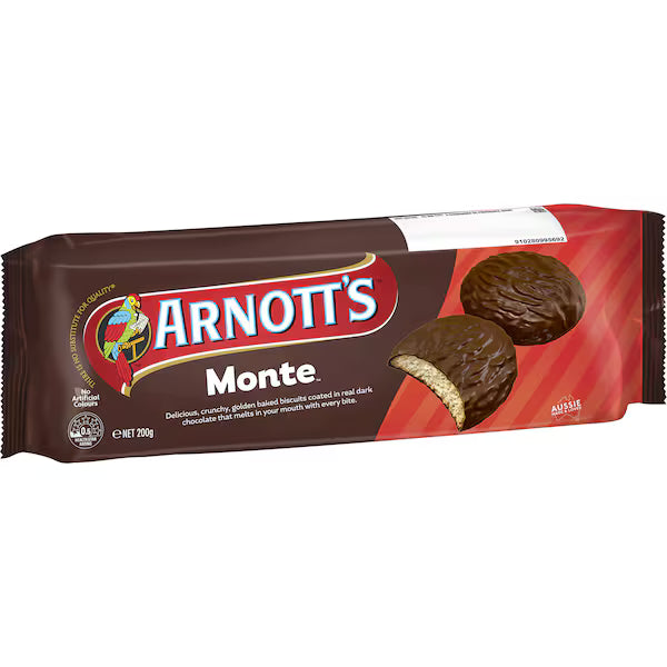 Arnott's Monte Chocolate Biscuits 200g(Exclusive)