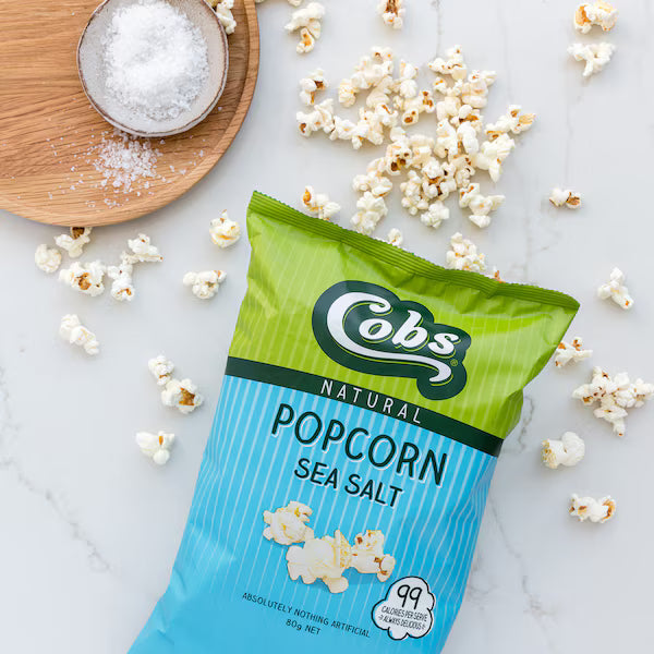 Cobs Natural Popcorn Sea Salt Gluten Free 80g (Exclusive)