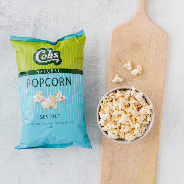 Cobs Natural Popcorn Sea Salt Gluten Free 80g (Exclusive)