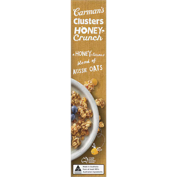 Carman's Aussie Oat Clusters Honey Crunch 450g
