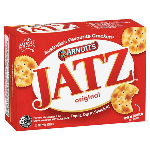 Arnott's Jatz Original Crackers Biscuits 225g (EXCLUSIVE)