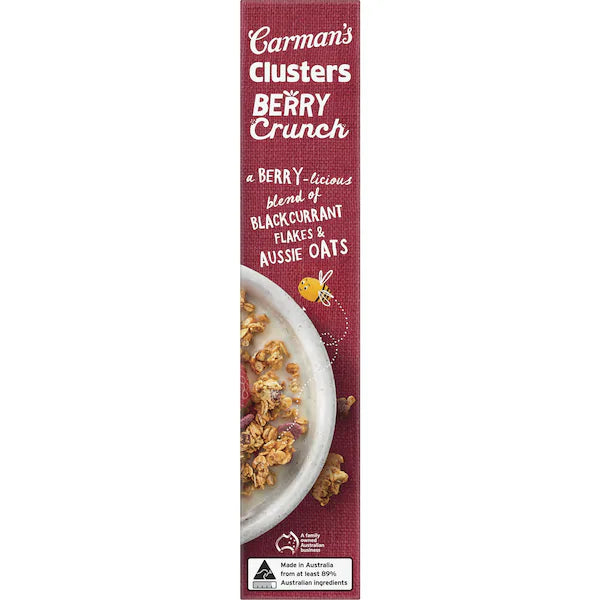 Carman's Aussie Oat Clusters Crunchy Berry Crunch 450g ( Exclusive)