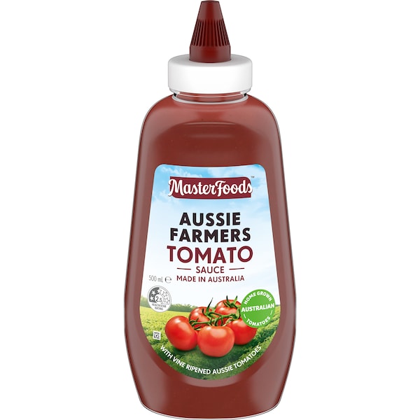 MasterFoods Aussie Farmers Tomato Sauce 500mL (Exclusive)