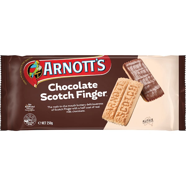 Arnott's Scotch Finger Chocolate Coated Biscuits 250g (EXCLUSIVE)