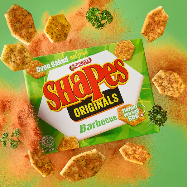 Arnott's Shapes Barbecue Cracker Biscuits 175g