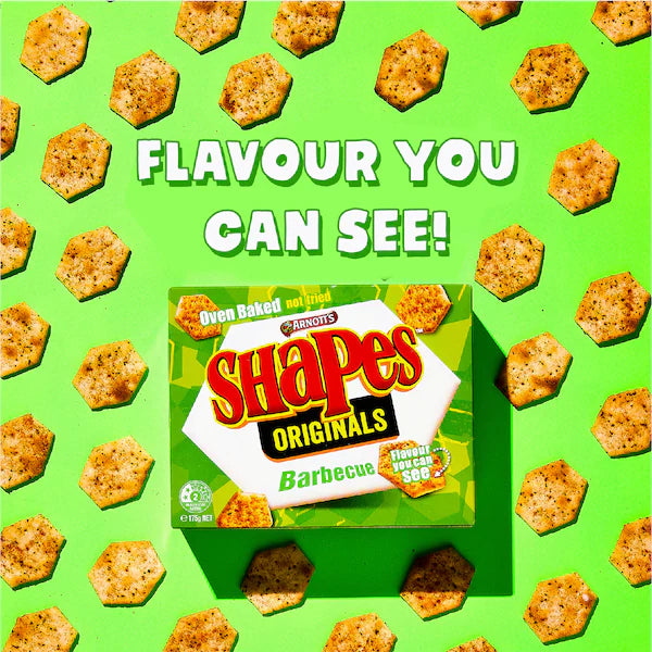 Arnott's Shapes Barbecue Cracker Biscuits 175g