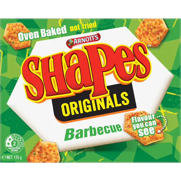 Arnott's Shapes Barbecue Cracker Biscuits 175g