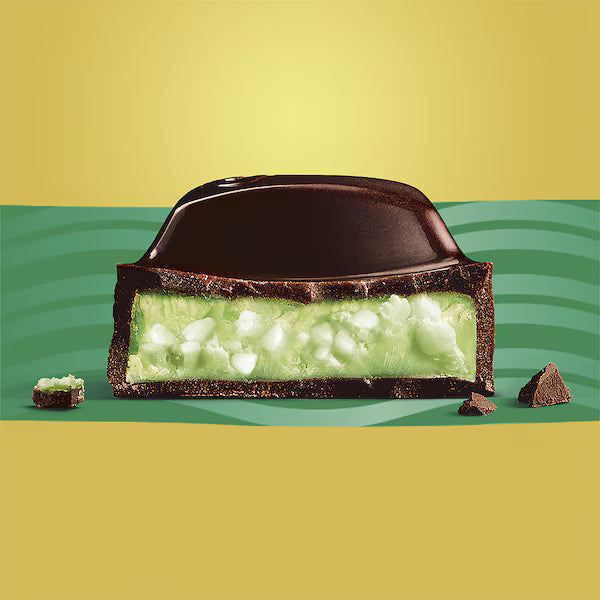 Cadbury Old Gold SLICES Mint Crème Dark Chocolate Block 176g